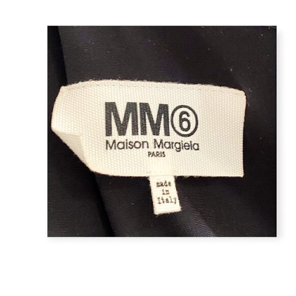 MM6 Maison Margiela black short sleeve pleated‎ top, size 40 Italian - Picture 3 of 13